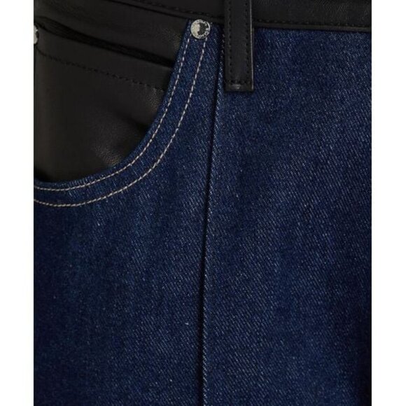 Goldsign Dark Indigo and Black Straight Jeans Size 27 - Picture 6 of 6